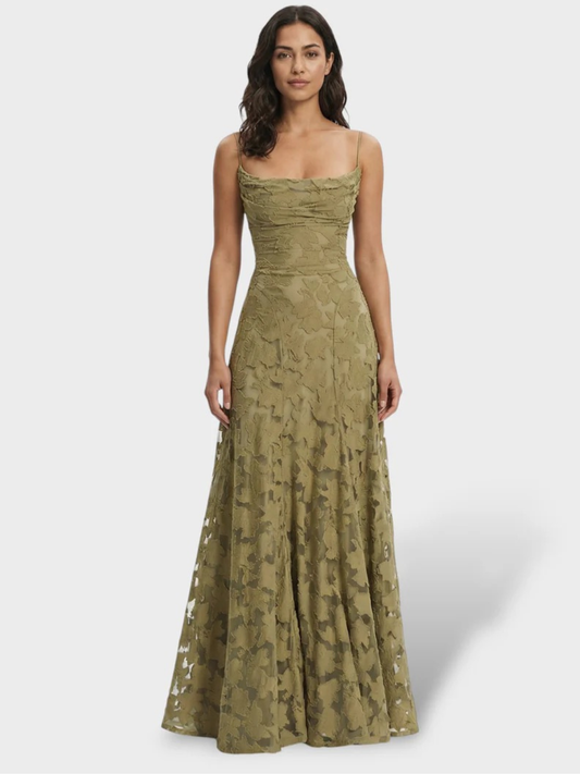 Sofia - Vestido Largo Espalda Abierta Floral