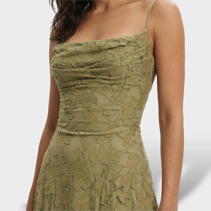 Sofia - Vestido Largo Espalda Abierta Floral